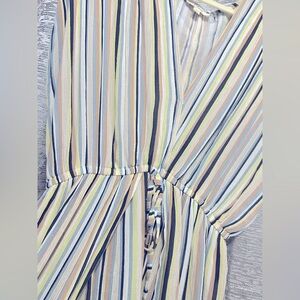 Striped Multicolor Maxi Dress